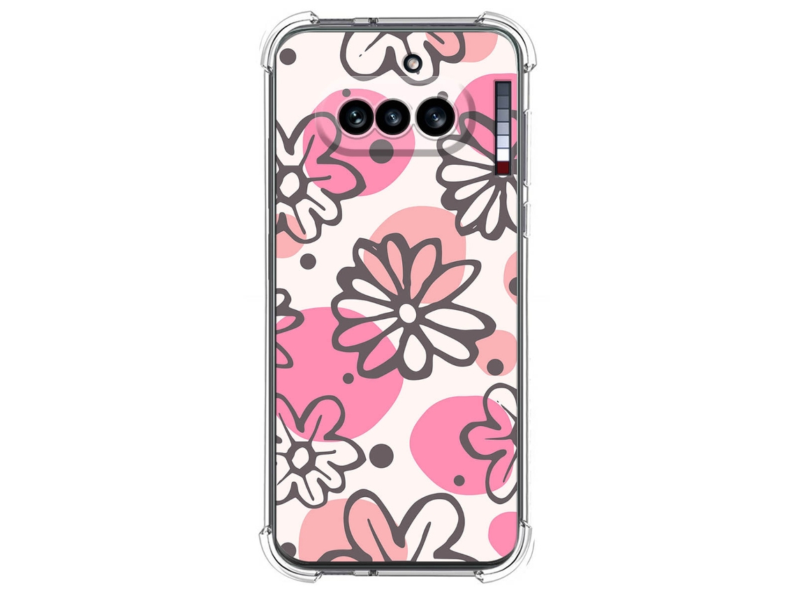 Capa Tumundosmartphone De Silicone À Prova De Choque Para Nothing Phone 4a 5g Com Estampa Floral 09 Desenhos