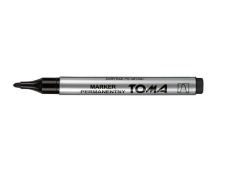 Marcador Permanente Toma Círculo Preto 1.0mm Canetas Duráveis E R Prova Dágua Para Escrever E Desenhar Com Precisao. Ideal Para Escritório, Escola