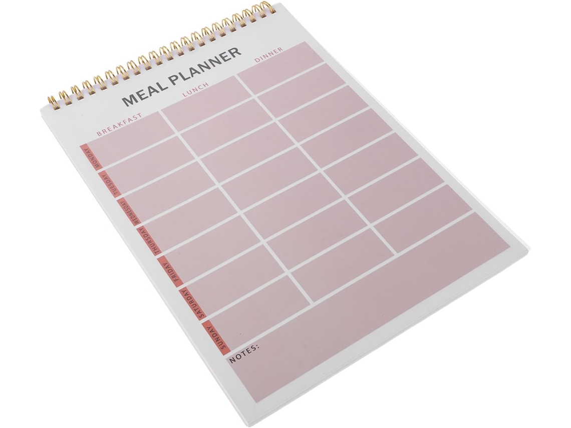 Carnet De Planification Des Repas Mensuel En Papier Design Élégant Pour Suivi À Long Terme Et Listes De