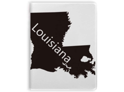 Carnet De Notas Com Sopa De Cobertura Motif Carte Des États-unis Louisiane Amérique