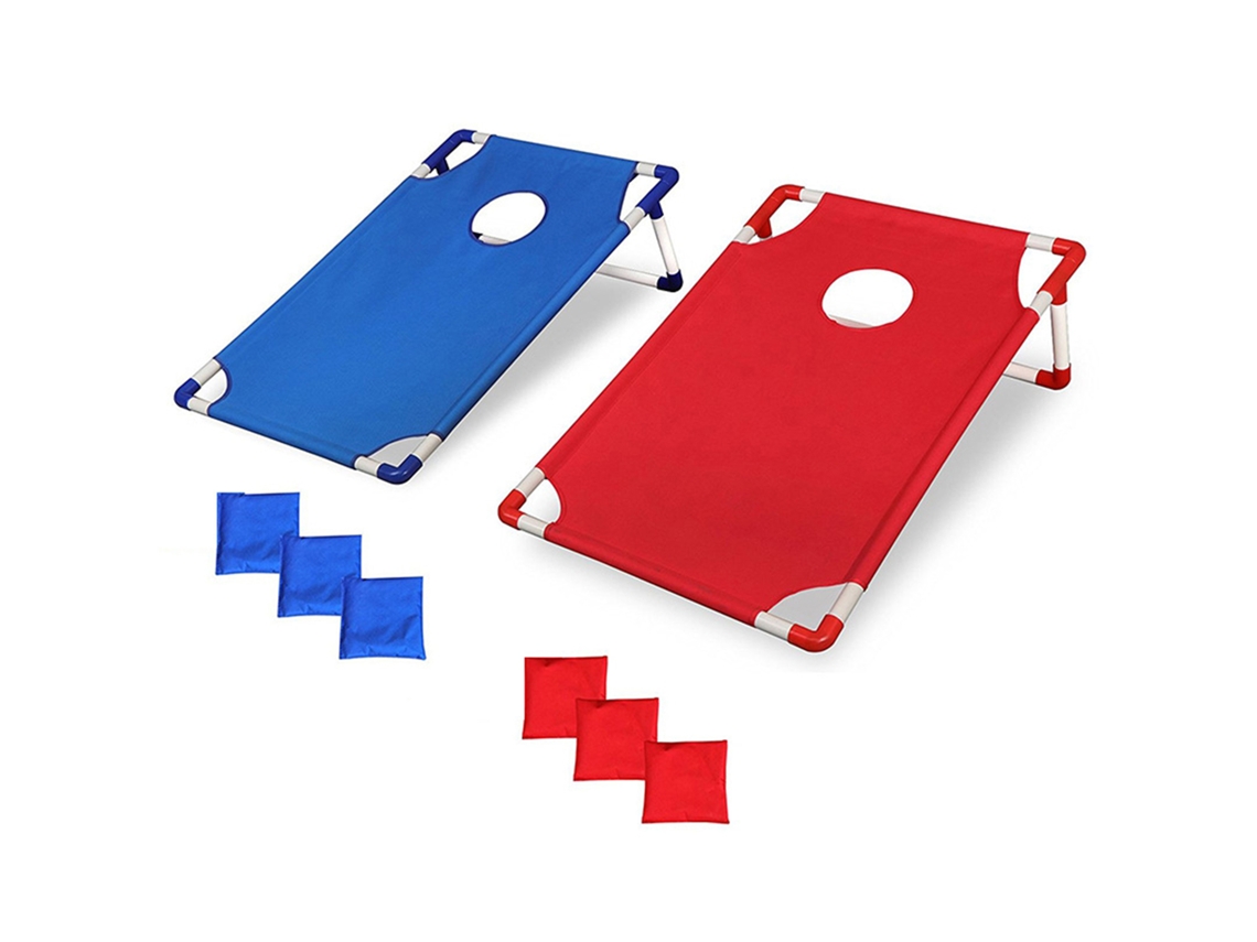 Conjunto Portátil de Cornhole com Tábua e 6 Bolsas de Feijão S/MARCA