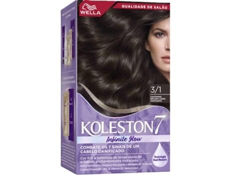Coloração Permanente Castanho Escuro Cinza 3.1 Koleston
