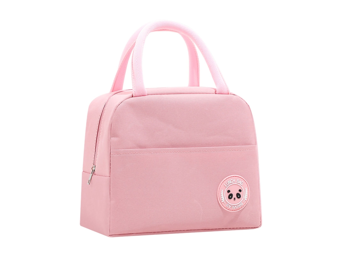 Bolsa Térmica Reutilizável para Almoço, de Alta Capacidade, Rosa BRILVIBERA
