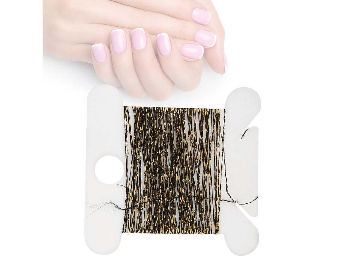 Decorações com glitter para unhas (mistura de cores dourada e marrom, compatível com projetos DIY) Eoocoo