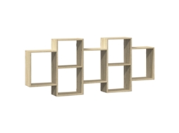 Wall Shelf, Wall Shelves Vidaxl Marrom Madeira Processada (159 X 18 X 65 Cm)