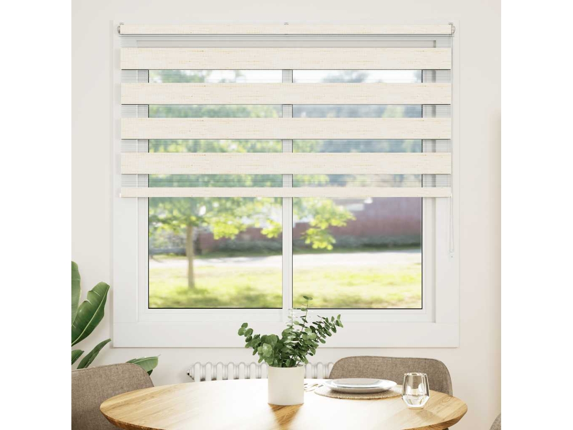 Maison Exclusive - Cortina De Zebra 140x150 Cm Largura Do Tecido 135,9cm Poliéster