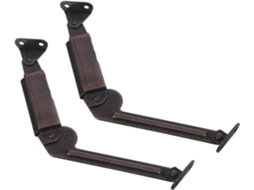 Dobradiças Genéricas Para Portas Com Suporte De Ferro, 2 Peças, Para Tampas De Caixas E Armários Madeira, Com Suporte