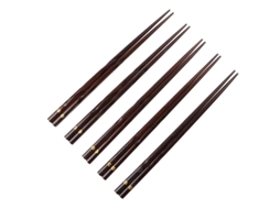 Conjunto De 5 Pares De Pauzinhos Japoneses De Madeira Natural, Ecológicos E Reutilizáveis.