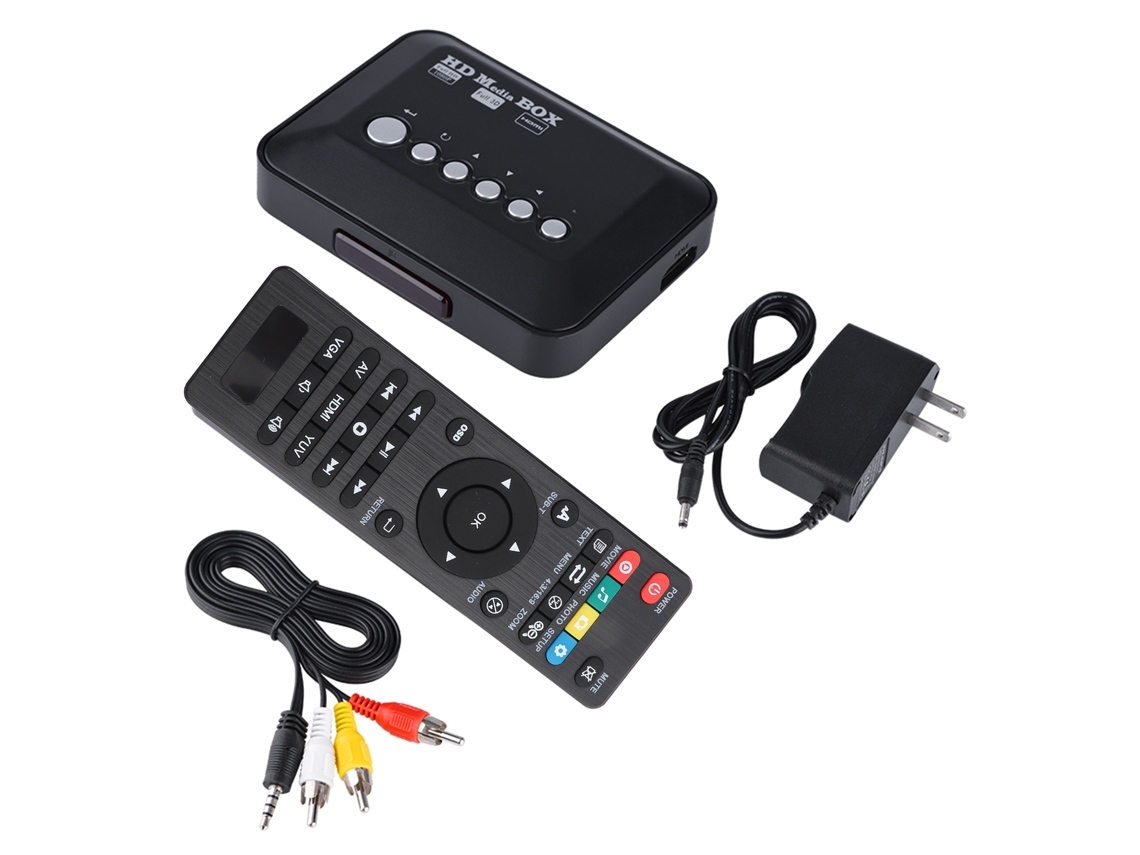 Reprodutor De Mídia Hdmi 1080p Hd Com Controle Remoto Ir - (uss)