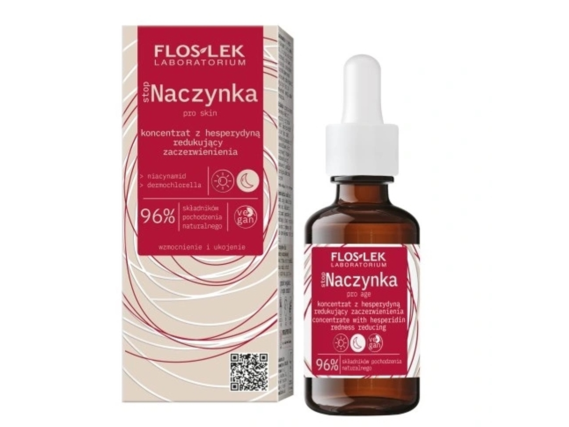 Concentrado Flos Lek Stop Naczynka Com Hesperidina, Reduz Vermelhidőes De Dia E De Noite, 30 Ml Floslek