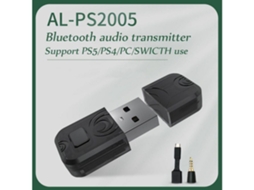 Adaptador De Fone De Ouvido Sem Fio Bluetooth Para Ps5 Transmissor Pc Computador Para Ps4 Para Interruptor Receptor Bluetooth Preto*