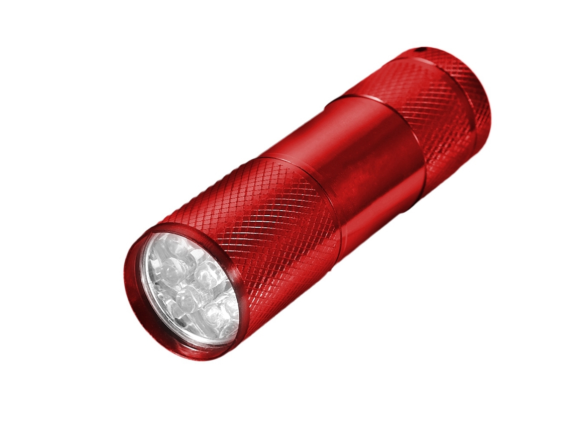Lanterna Uv Led Mini 9led 365 400nm para Detecção de Fluorescência | S/MARCA