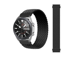 Pulseira De Nylon Trançado Ajustável E Elástica Para Samsung Galaxy Watch 3 De 45 Mm, Tamanho: 155 Mm (arco-íris)