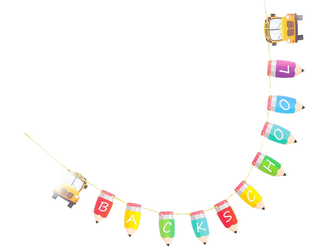 Banner Iplusmile Boas Vindas para Pendurate, Decoração Escolar em Papel para Festivais e Primeiro Dia de Aula - Sala Ideal