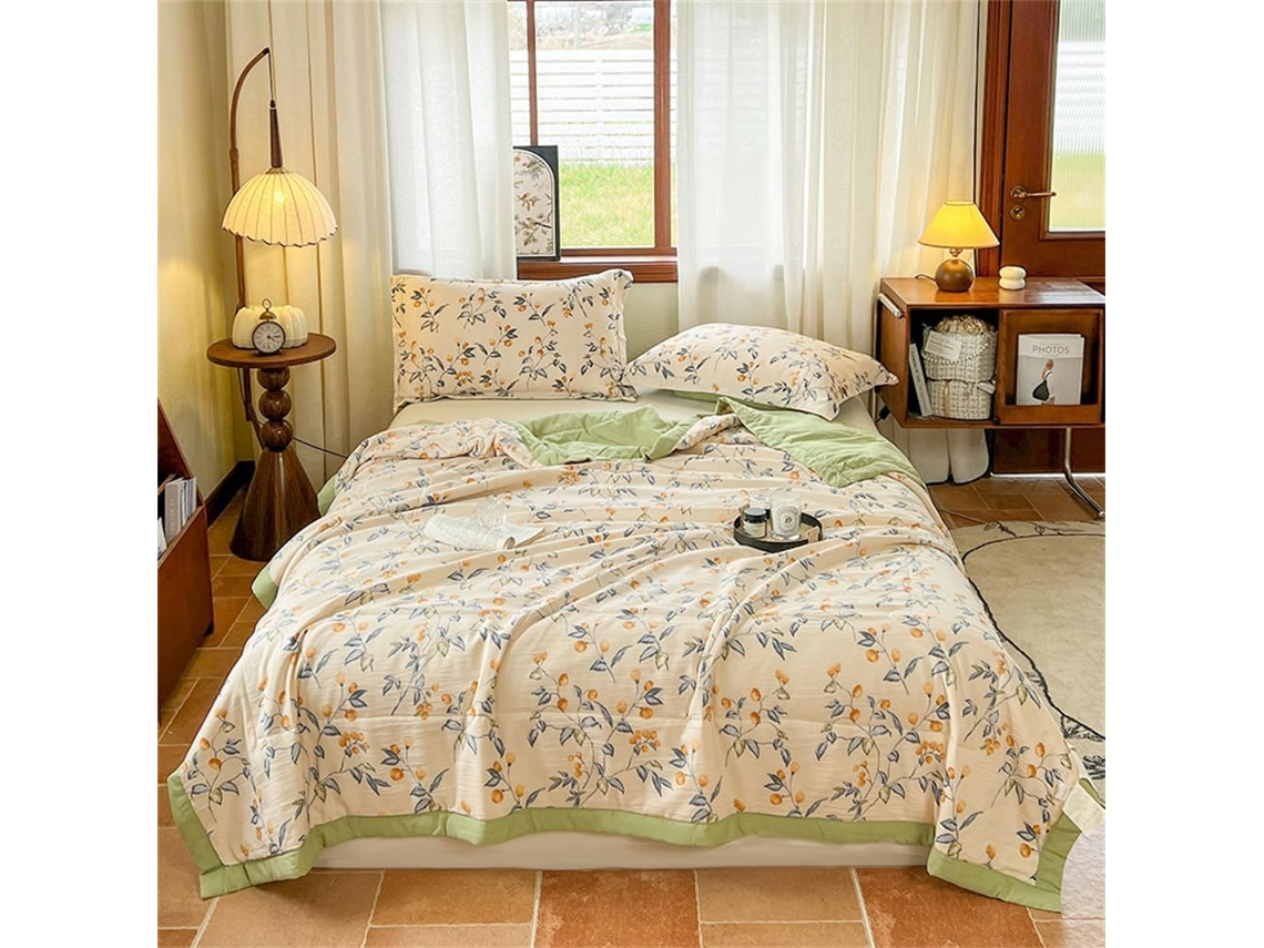 Colcha Acolchoada Fansu Capa de Cama Manta para Ar Condicionado Edredom Microfibra Conjunto Sofá Cobertor Toda