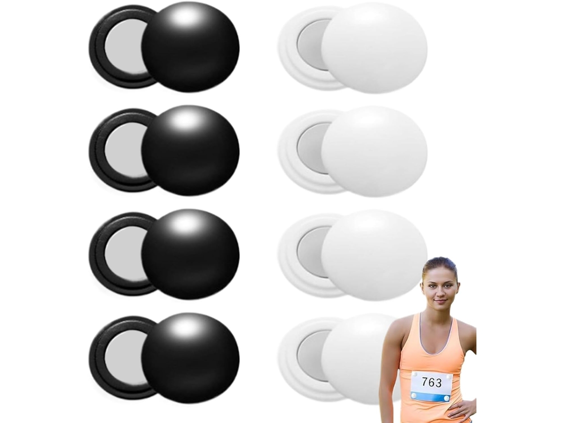 Ímãs Para Números De Corrida | 8 Pares De Fechos Numerados Para Esportes Sistema De Fixação Segura Gokoco