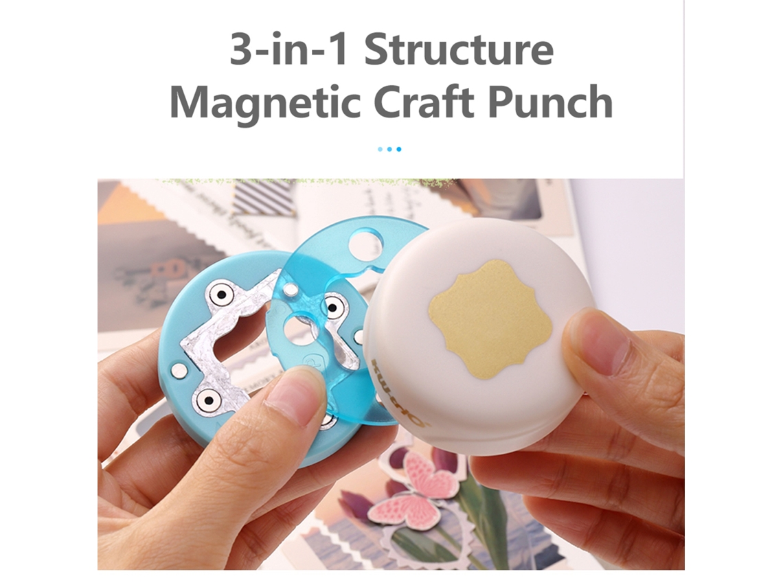 Punção de Artesanato Magnética para Scrapbook, Papel, Cartões | S/MARCA