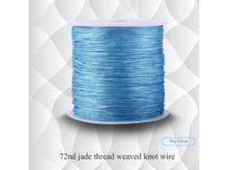 Corda de Nylon 100m X 0,8mm para Bijuteria Macramé Azul Celeste LAXISCREED