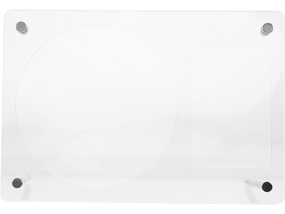 Porta Acrílico Branco Personalizável Portátil Retratos Simples Decoração Apresentação Elegante Cds Casa GOKOCO