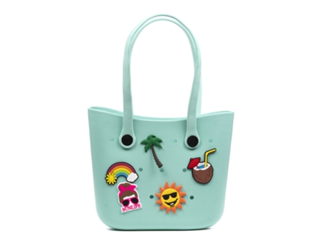 Bolsa Unissexo Libelulla Villapoma Shopper Praia Alças Longas Charms Verde (28)
