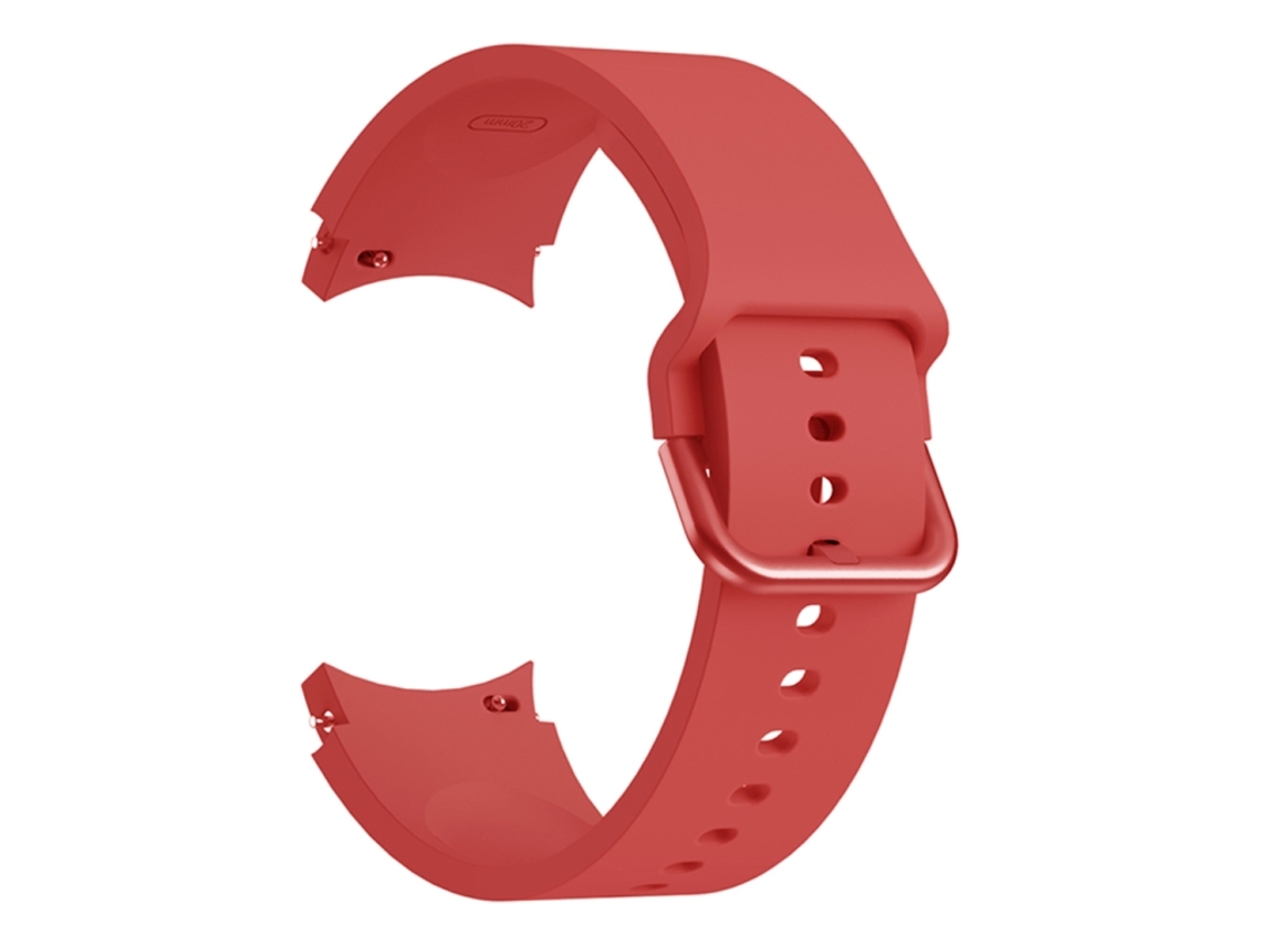Bracelete para Samsung Galaxy Watch 4 XIAOMOYU em silicone universal com fivela vermelha (40mm)