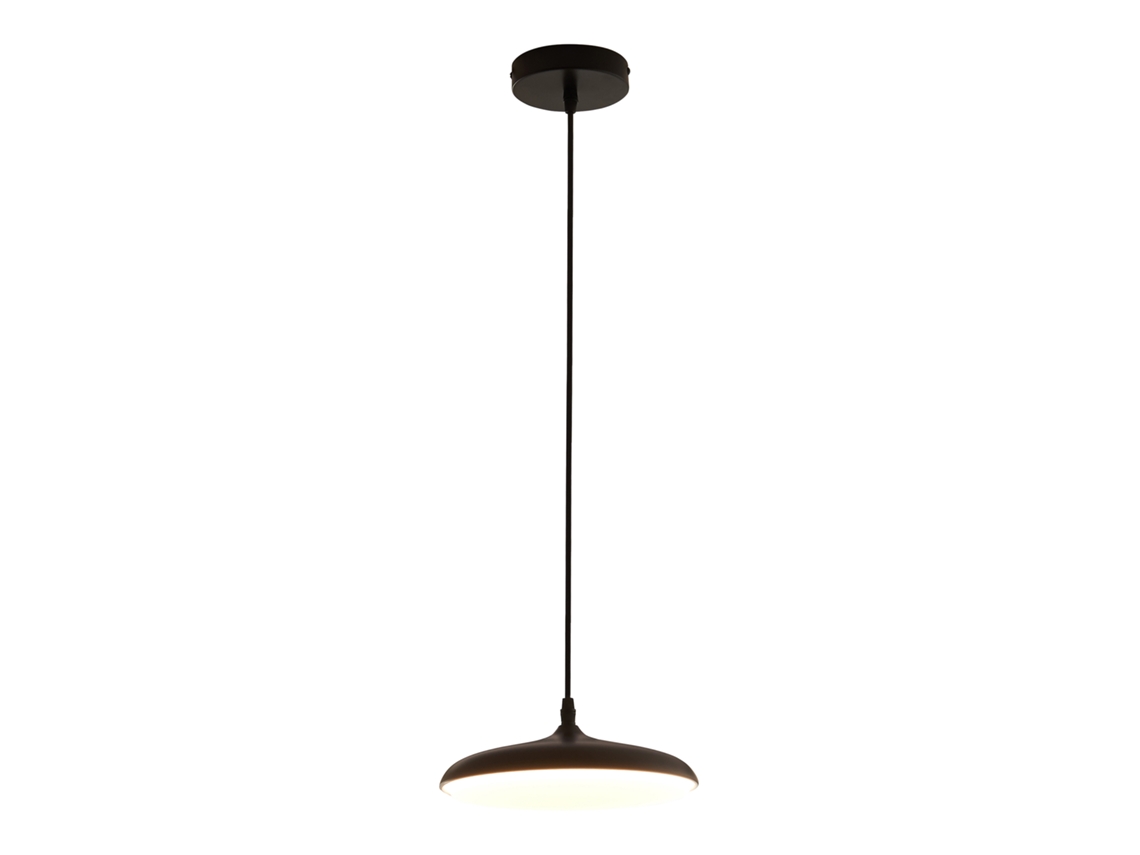 Candeeiro Suspenso Oupilu Com Leds Integrados Em Metal 120x25x25 Cm Preto/branco Lux.pro