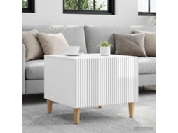 Vidaxl Mesa De Centro Com Gaveta Branco Brilhante 49 X 50 X 40 Cm