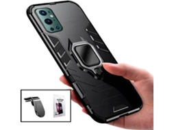 Capa, Película e Suporte OnePlus 9 Pro Phonecare Military Defender Preto para carro