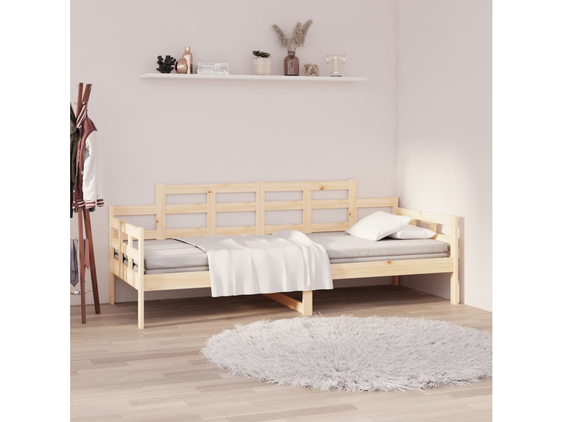 Sofá cama 80x200 cm madera maciza de pino