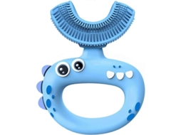 Escova de Dentes Infantil em Formato U para Crianças Pequenas, com Cabeça Silicone Macio Qualidade Alimentar , Manual 360° Li GOKOCO