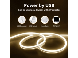 2026 luces Led Flexibles Impermeables Ip65 para Decoração Residencial, Tv, Sala de Estar, Quarto, Lojas, Usb