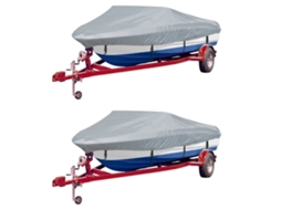 Vidaxl Cobertura Para Barcos 2 Pcs 610-671x254 Cm (cxl) Cinzento
