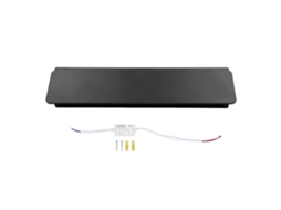 Luminária de Parede Interna Preta com Luz Quente de 3000k, Led, Ac85 265v CHABERLU
