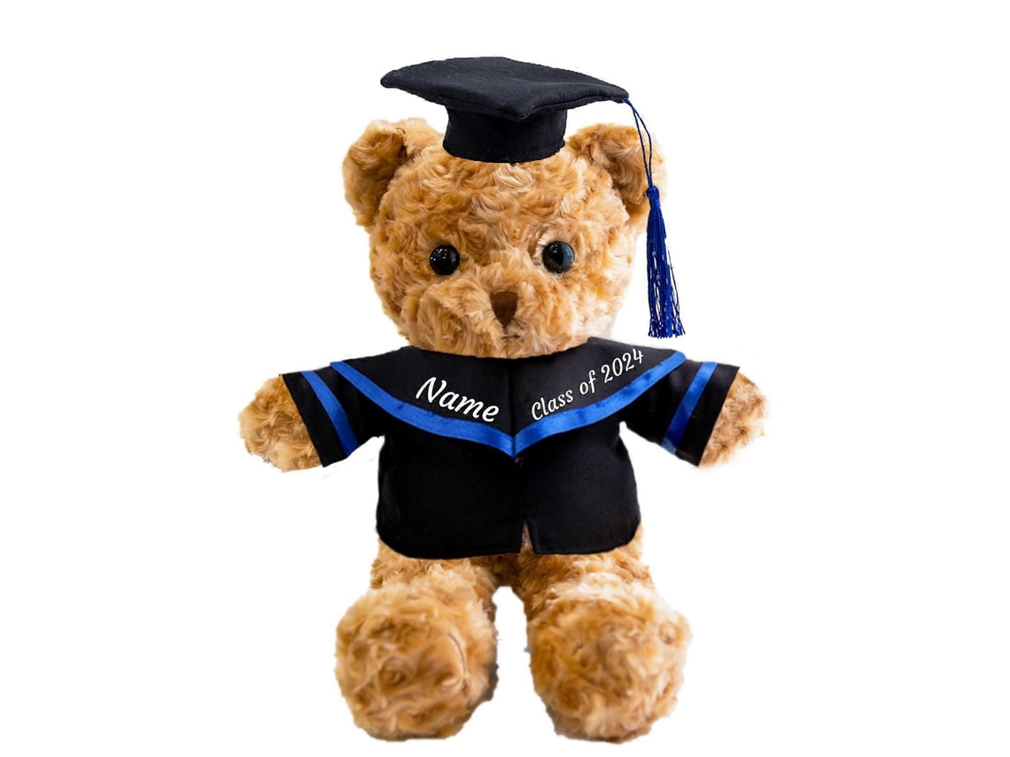Urso De Pelúcia De Formatura Marrom, Personalizável, Presente Para Formandos