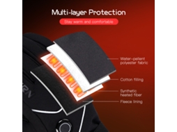 Luvas Aquecidas com Bateria, Impermeáveis, Táteis, para Inverno, Esqui, Trekking, Moto, Escalada, Ciclismo S/MARCA