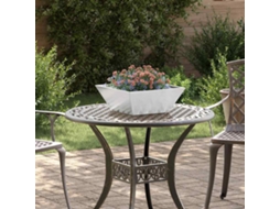 Vidaxl Vaso De Jardim 5 Unid. Prateado 40 X 40 X 15 Cm Aço Inoxidável