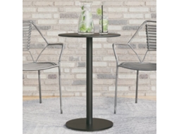 Vidaxl Mesa De Jardim Redonda Ø50x72 Cm Aço Preto