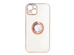 Capa de Telefone EOOCOO (suporte Anel com Platina Flash Rose Gold de Borda Rotativa 360°)