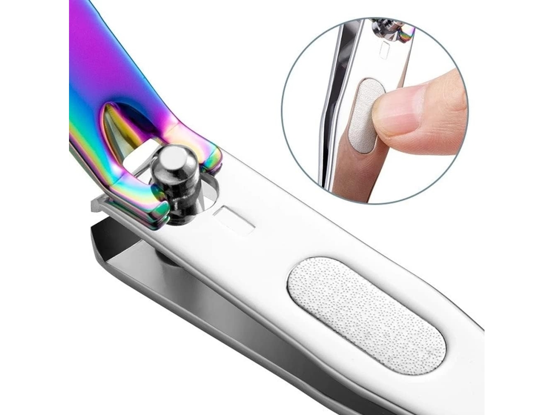 Lurelia Conjunto De Cuidados De Unhas 2 Peças, Em Aço Inoxidável, Para Unhas Grossas, Ergonómico, Antiderrapante, Para Cuidados Pessoais