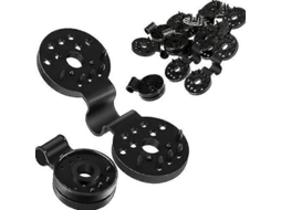 2026 40 Clips de Plástico para Rede de Sombra Redonda Clip Preto Multiusos para Fixar Tela de Sombra Exterior Kkj