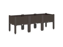 Garden Planter, Garden Planters Vidaxl Marrom Polipropileno (120 X 40 X 42 Cm)