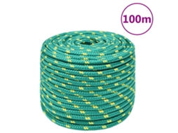 Vidaxl Corda De Barco 12 Mm 100 M Polipropileno Verde