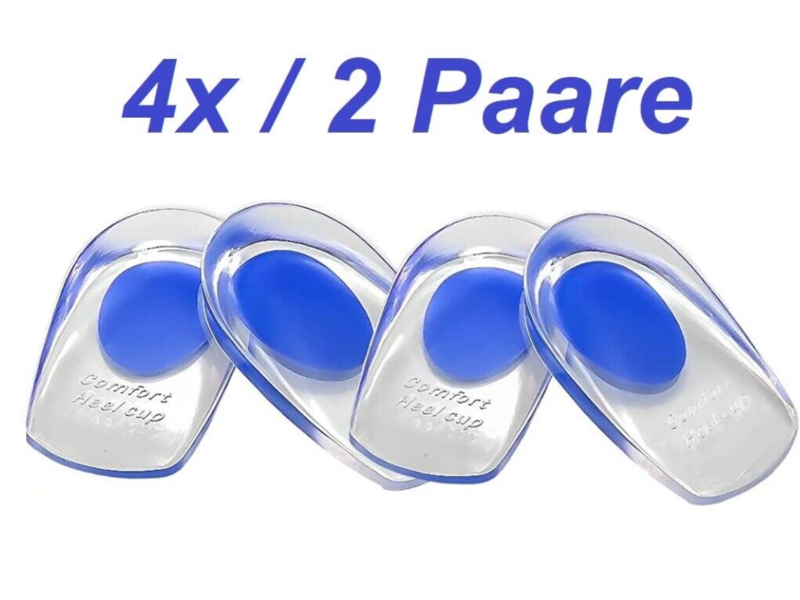 Calcanhar Almofadas Silicone Azul Tamanho Grande Cuidados com Seus Pés ZMDECQNA