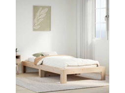 Vidaxl Cama Sem Colchão 90x200 Cm Madeira De Pinho Maciça