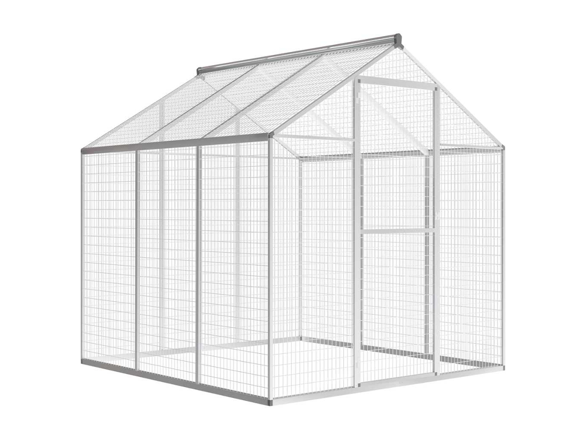 Vidaxl Aviário De Exterior Em Alumínio 183x178x194 Cm