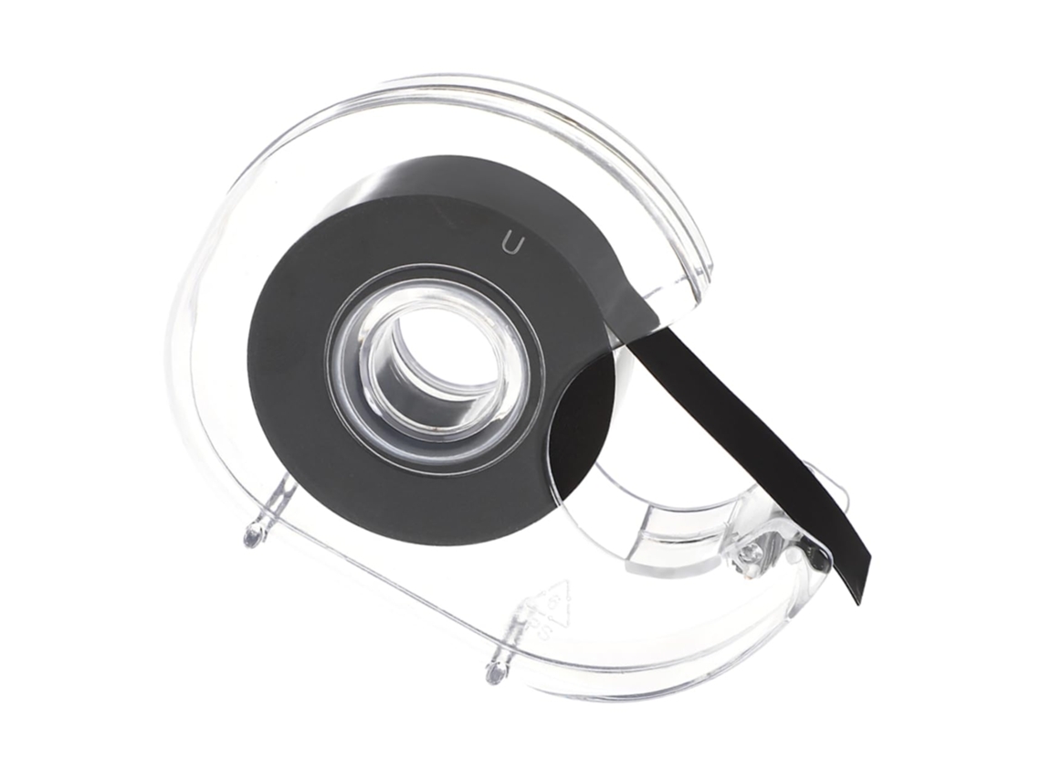 Rolo De Fita Magnética Flexível Autoadesiva Plástico Preto Para Quadros Brancos, Com Verso Adesivo, Ideal Para Fotos E