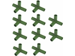 Conector De Quadro De Estufa, 10 Peças Acessórios De Conexão 16mm Suporte Estável Para Quadro De Estufa (ângulo Retto 4 Vias)