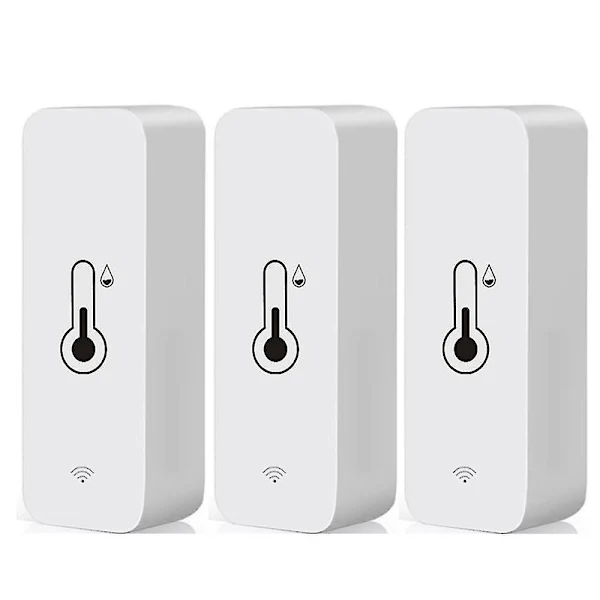 3x Tuya Wifi Sensor De Temperatura E Umidade Termômetro Higrômetro Interno Aquaforge