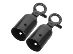 Inoomp Batentes de Corda em Liga de Zinco 32mm, 2 Peças, Pretos, com Gancho, Ideais para Terraços e Organização de Filas CHABERLU