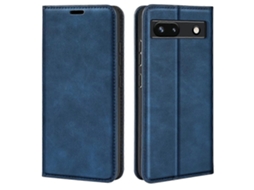 Capa De Couro Com Sucção Magnética Retrô Para Google Pixel 7a